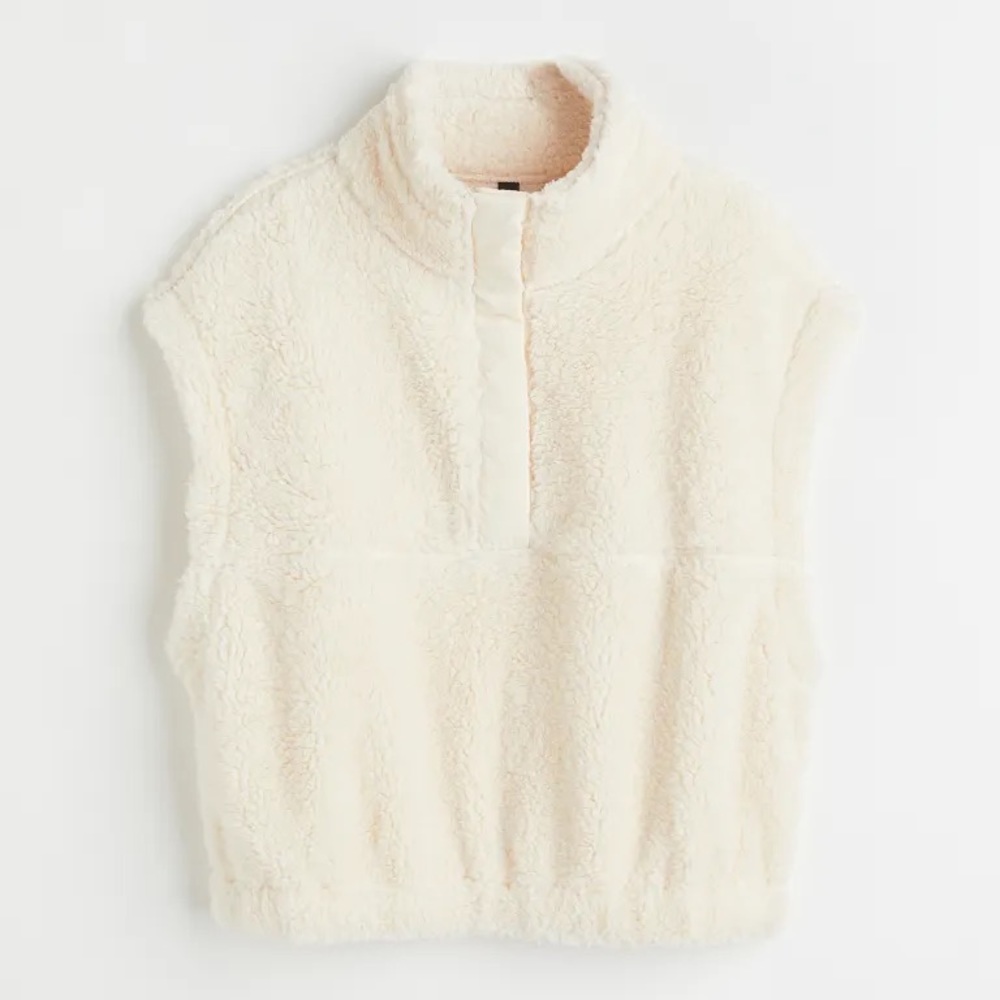 H&M Teddy Sweater Vest -XS